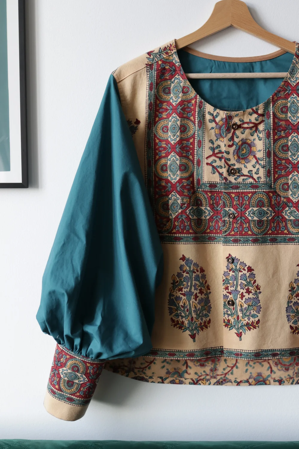 Koszula z indyjskiego obrusa